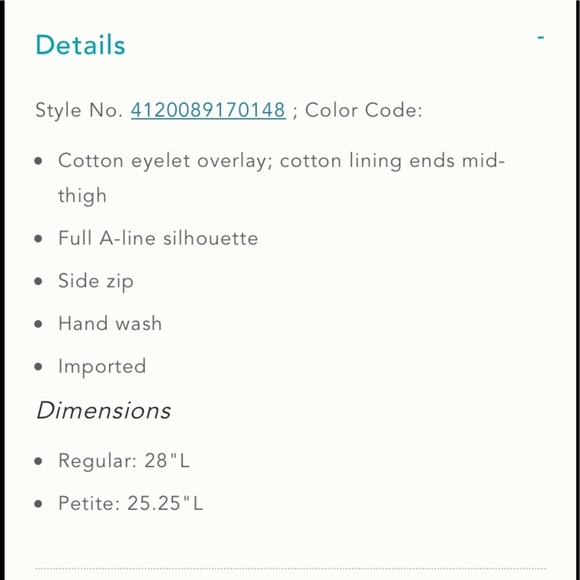 New sz 4 Anthropologie Eclipsed Eyelet skirt - Picture 2 of 8